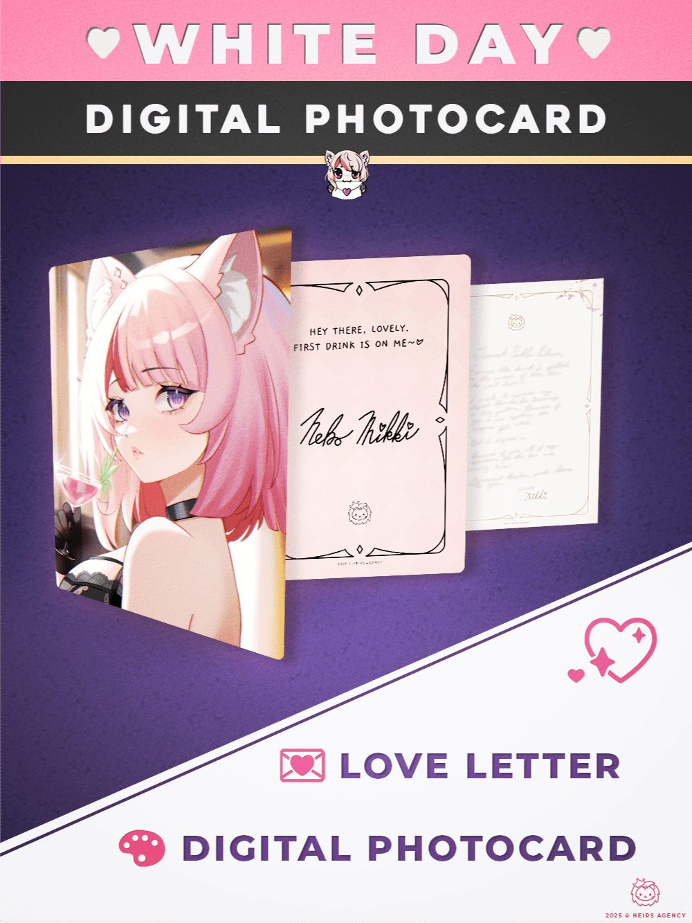 Neko Mikki White Day DIGITAL Photocard product image (1)