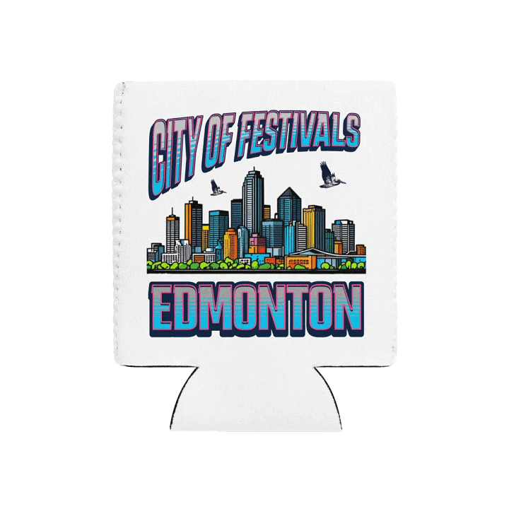 City of Festivals Edmonton Vibrant Can Cooler product image (1)