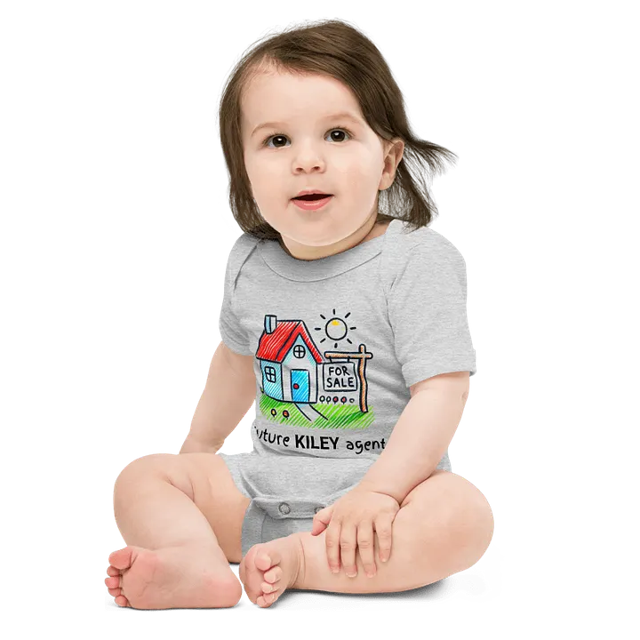 Gray Future Agent Baby Onesie product image (1)