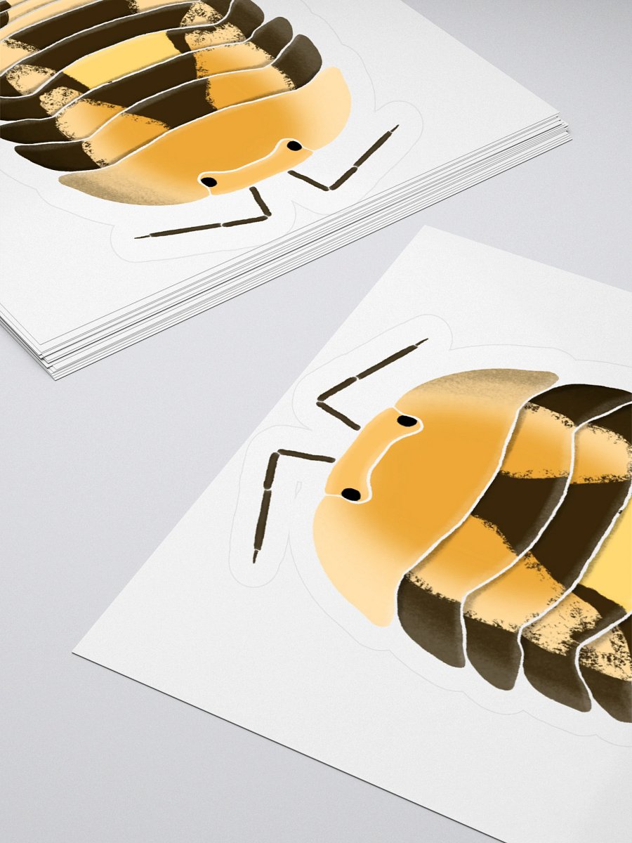 Amber Firefly Isopod Sticker product image (14)