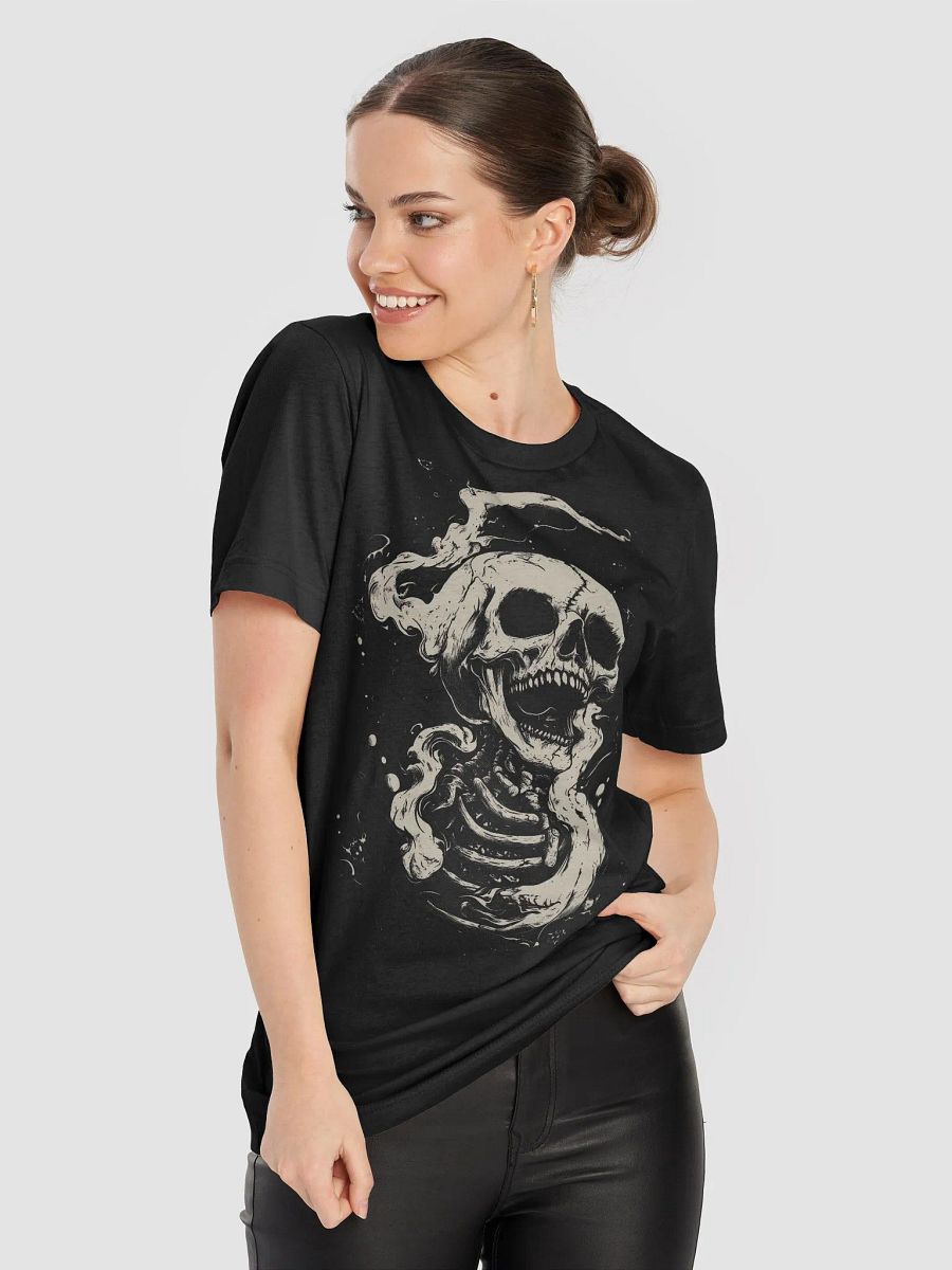 Ghostly Skull and Crescent T-Shirt product image (8)