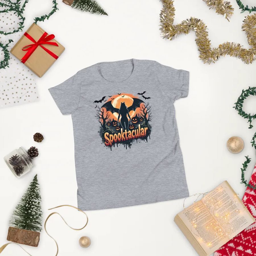 Spooktacular Cat Moonlight Kids T-Shirt product image (21)