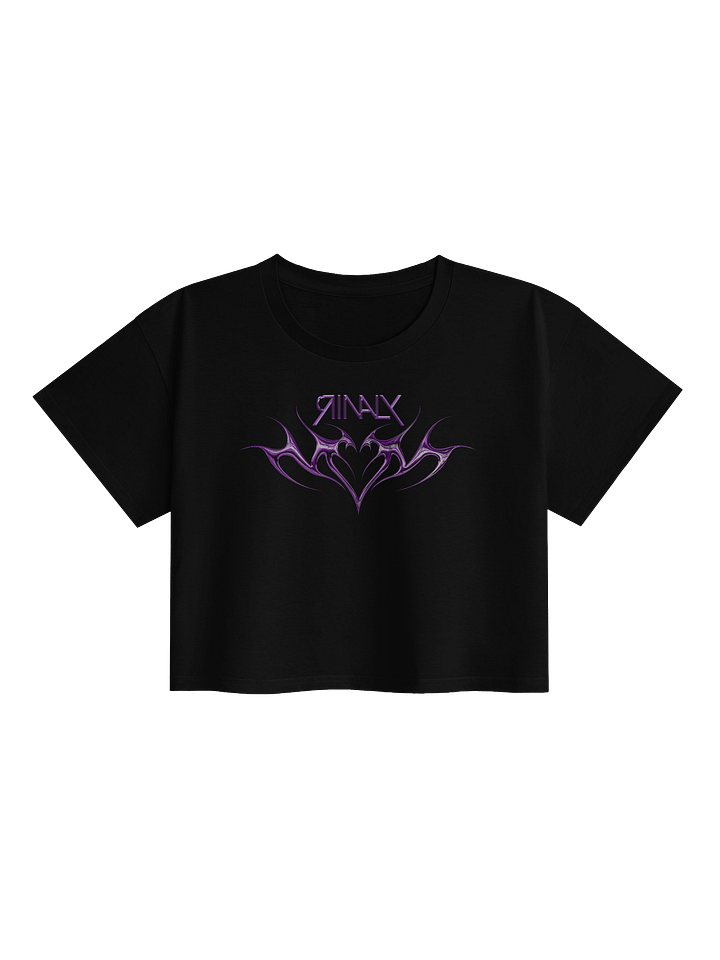 Rinaly - Chrome Purple Heart Crop Tee product image (1)