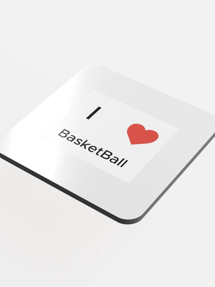 I Heart basketball Coaster 4 pack product image (4)