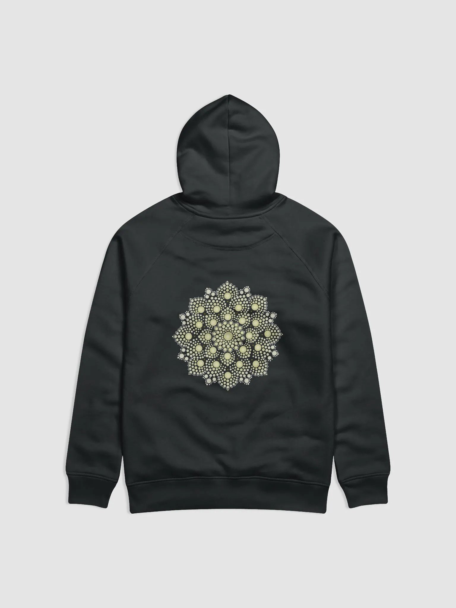 Yellow Dot Mandala Unisex Eco Hoodie product image (2)