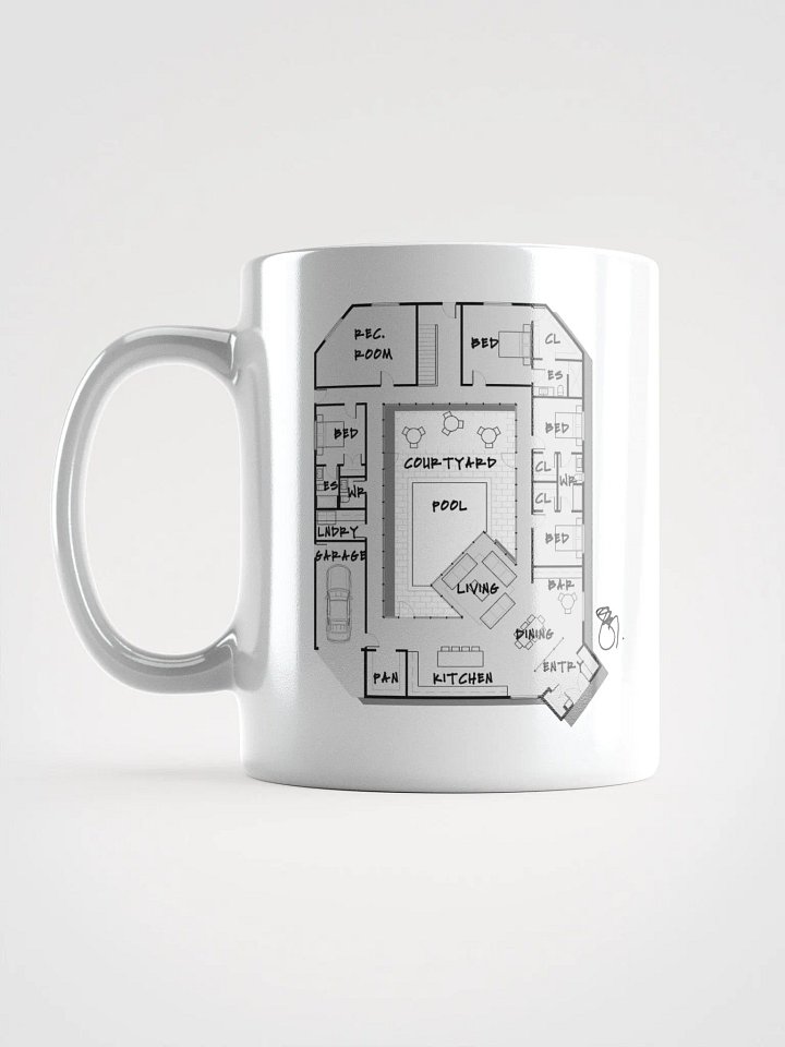 Alphabet Floor Plan Mug - Q product image (1)