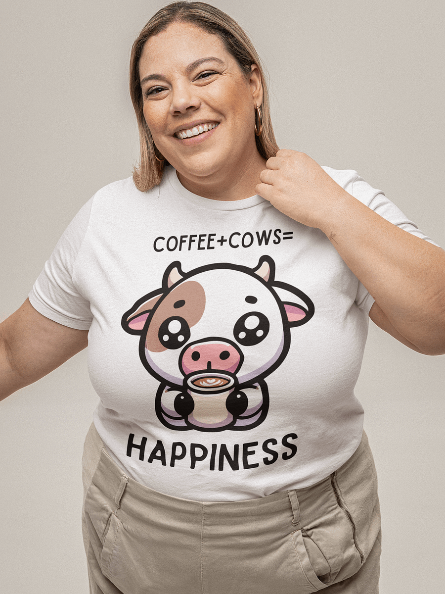 Coffee and Cows is Happiness Tshirt- Relaxed Fit product image (5)