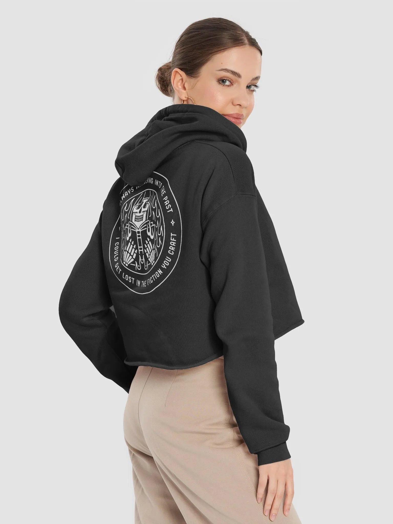 Book Burner Cropped Hoodie product image (24)