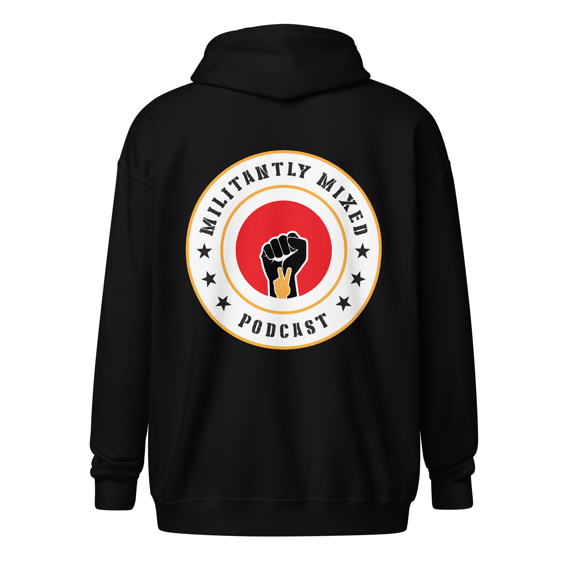 Militantly Mixed Podcast Logo Black Hoodie product image (2)