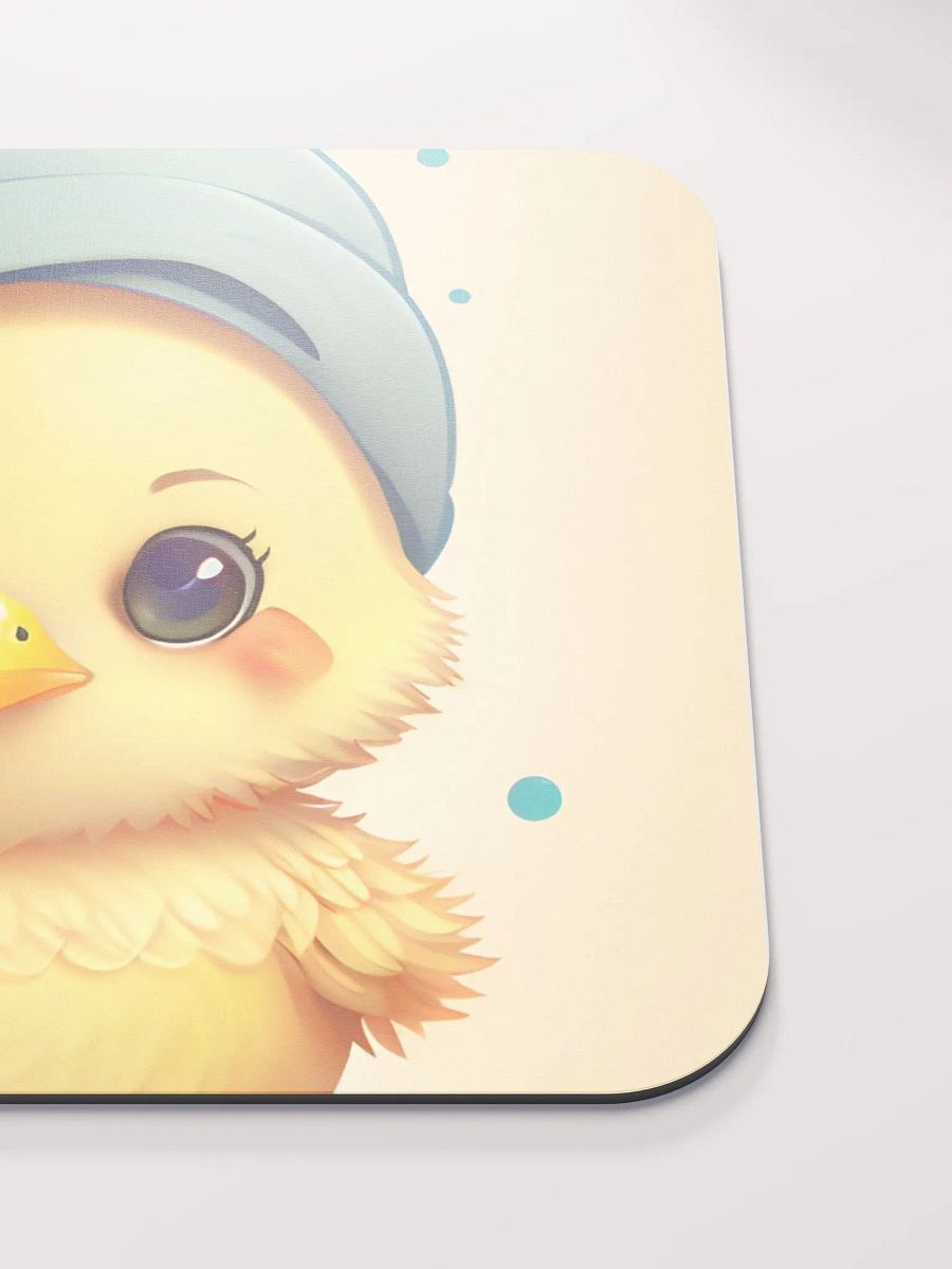 Adorable Chick Blue Hat Mouse Pad product image (5)