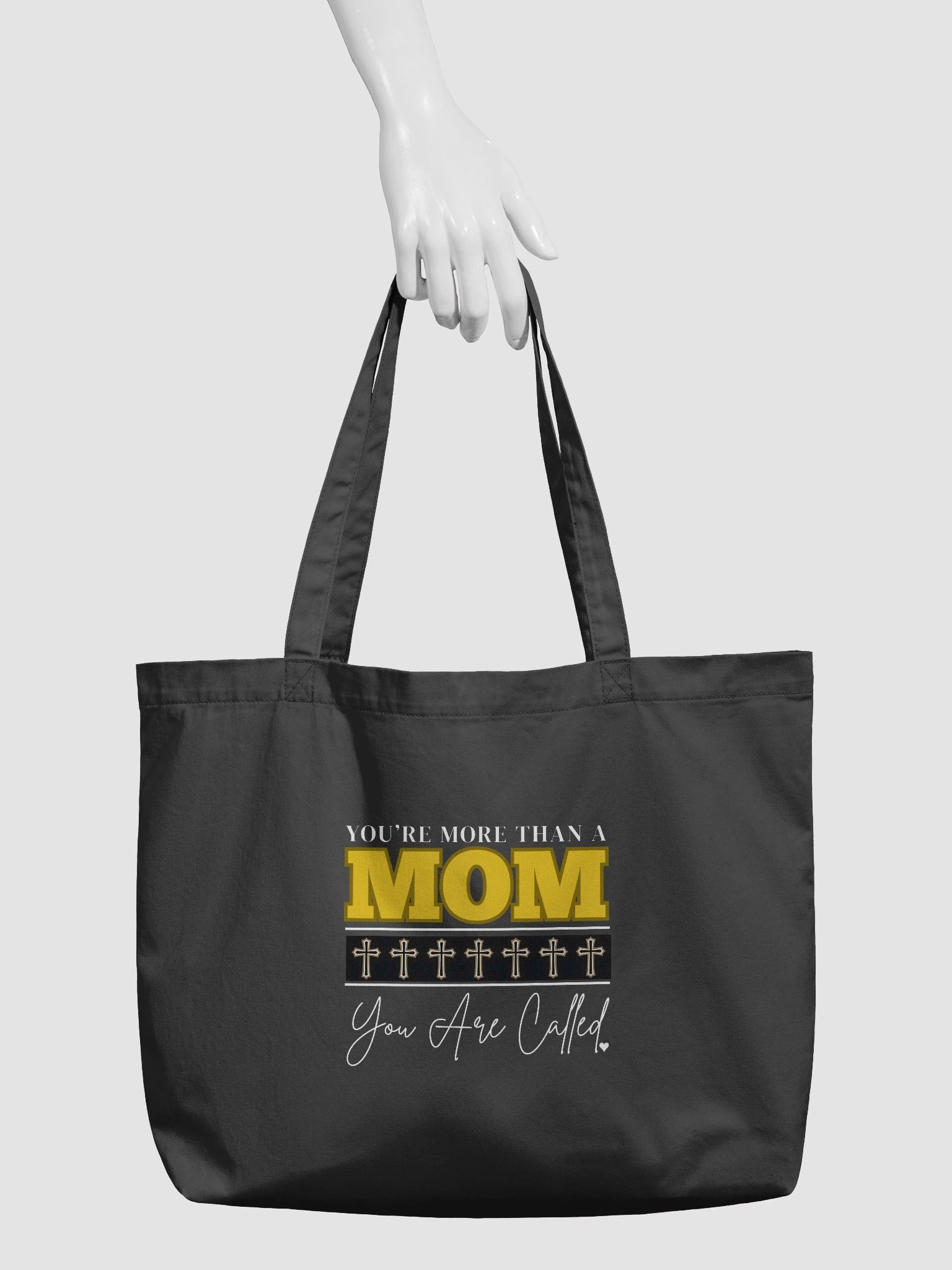 You`re More Than A MOM - You Are Called | Christian Mom Organic Tote Bag | Faith-Based Gift for Moms product image (4)