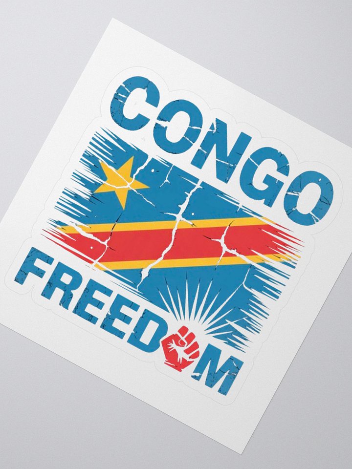 Vintage Democratic Republic of the Congo Africa African Flag Sticker product image (2)