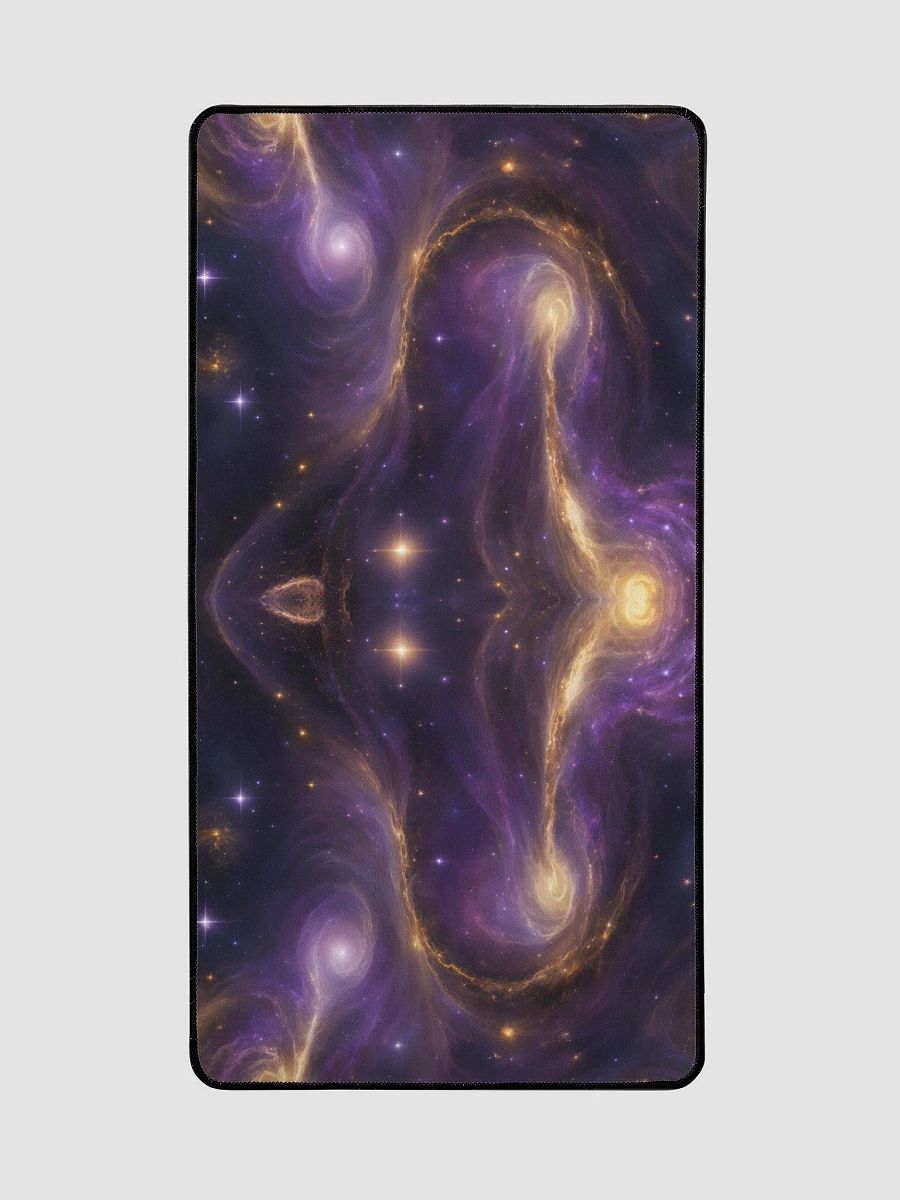 Beautiful Purple & Gold Galaxy Swirls Deskmat product image (2)