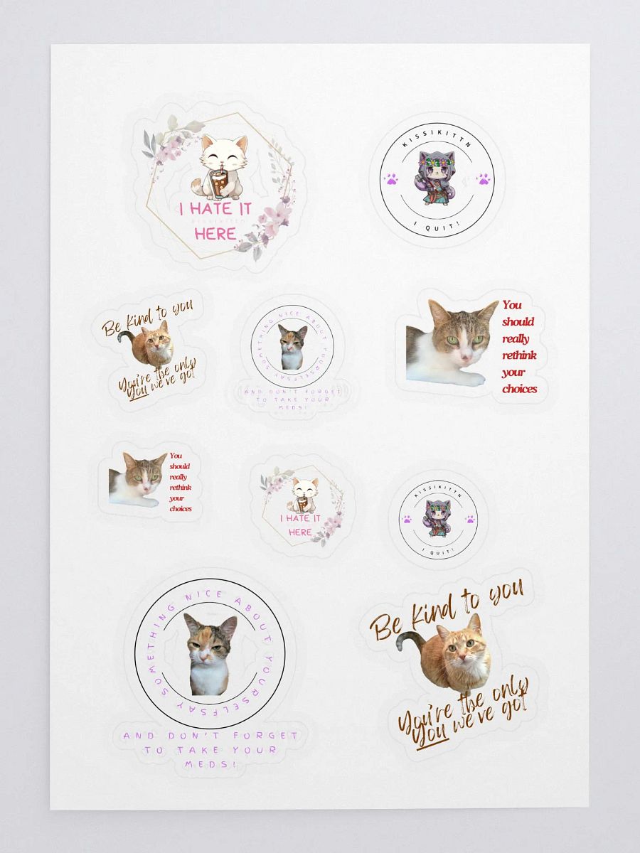 Purr-fect Decisions Sticker Sheet product image (3)