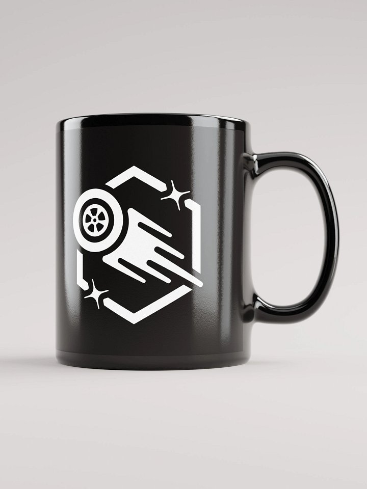 Black Ceramic Mug (Light Logo) product image (1)