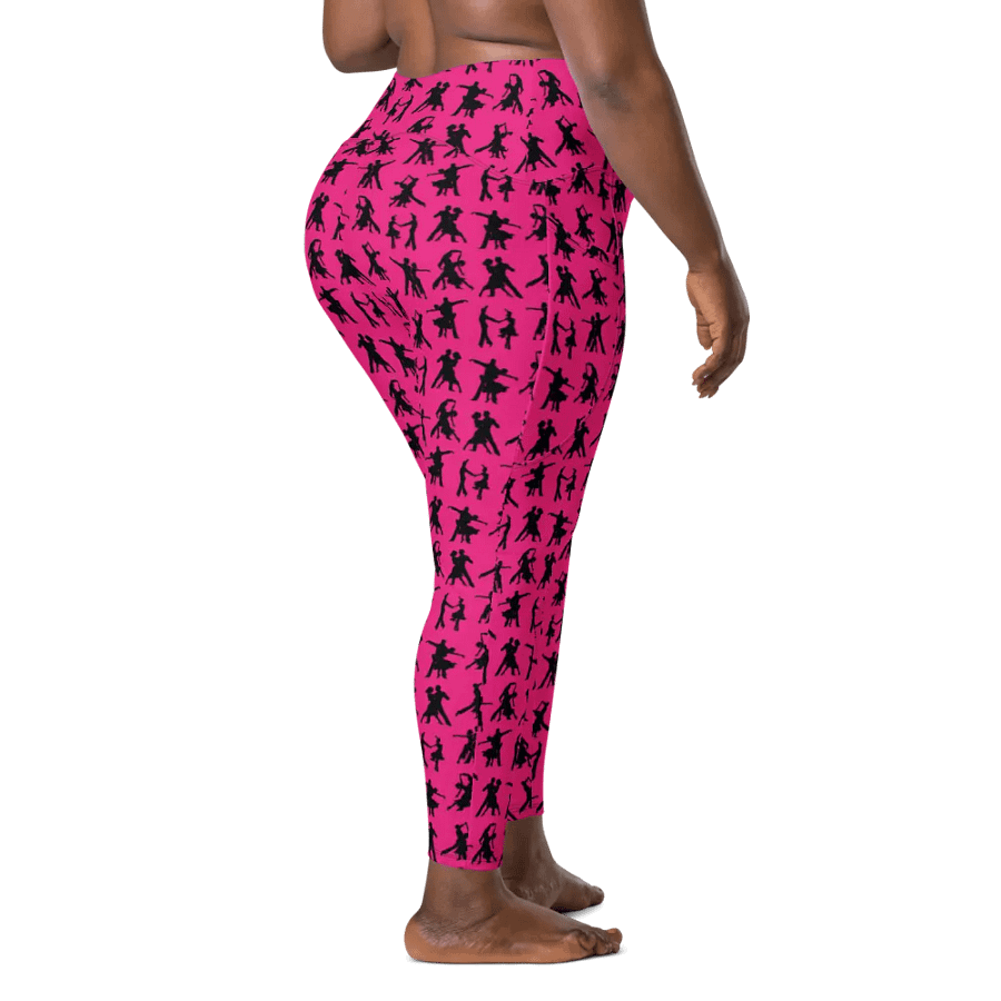 Pink and Black Ballroom Dance Leggings product image (3)
