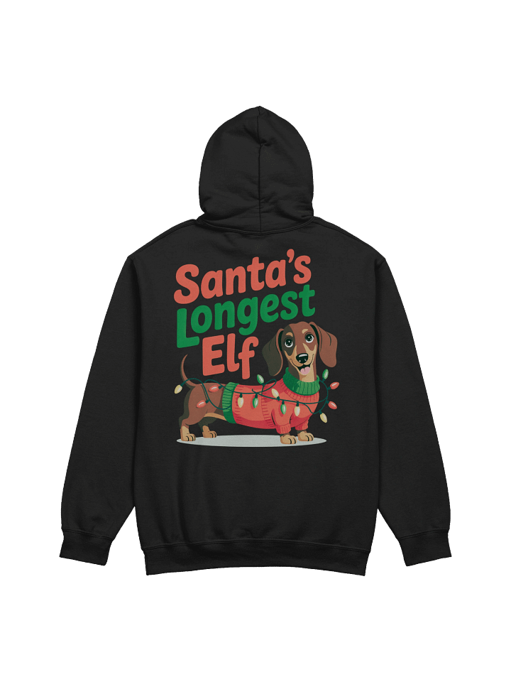 Santa’s Longest Elf Dachshund Christmas Hoodie product image (2)