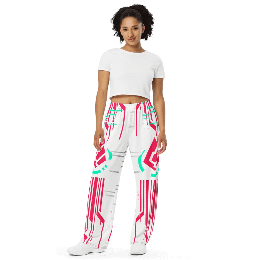 Cyberia Unisex Wide-Leg Pants product image (9)
