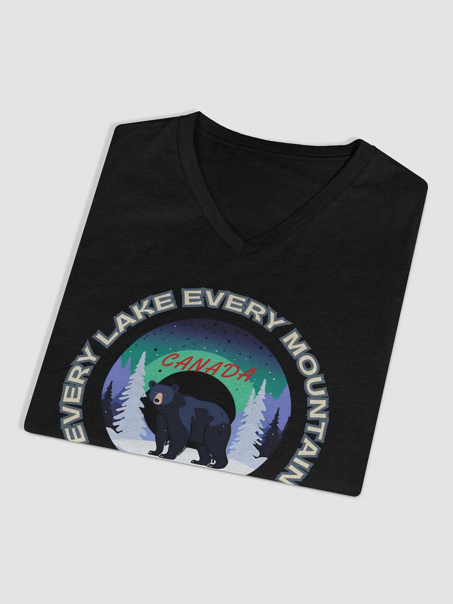 Northern Lights Bear Women's V-Neck Tee product image (15)