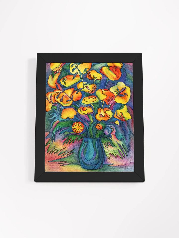 Vibrant Bouquet Framed Matte Poster - Yellow flowers product image (1)