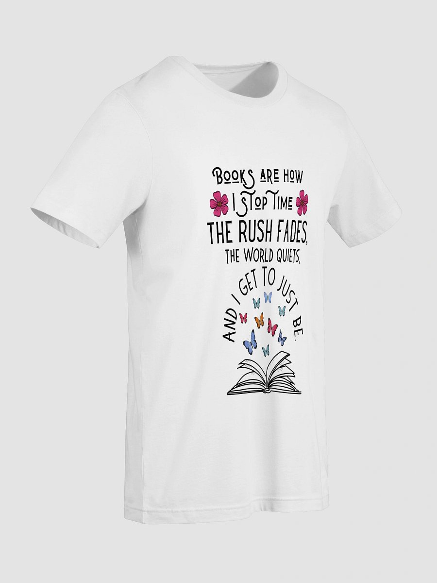 Books Are How I Stop Time – Soft Tee for Readers product image (9)