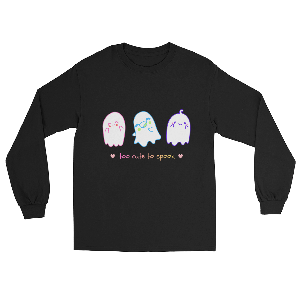 Whimsical Ghost Trio Long Sleeve Tee product image (13)