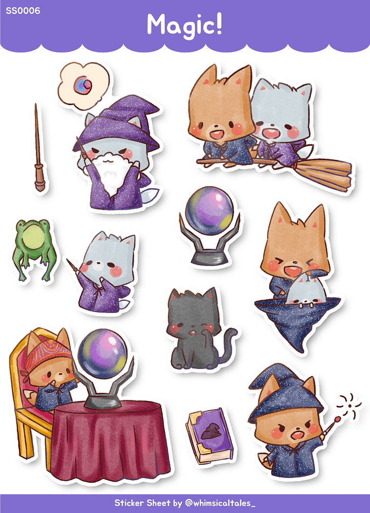 Magical mischief | Sticker Sheet product image (1)