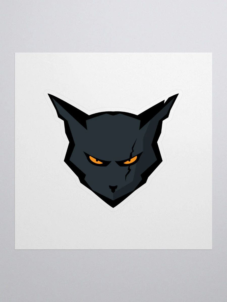 Couch Cat Logo Sticker 3x3 product image (1)