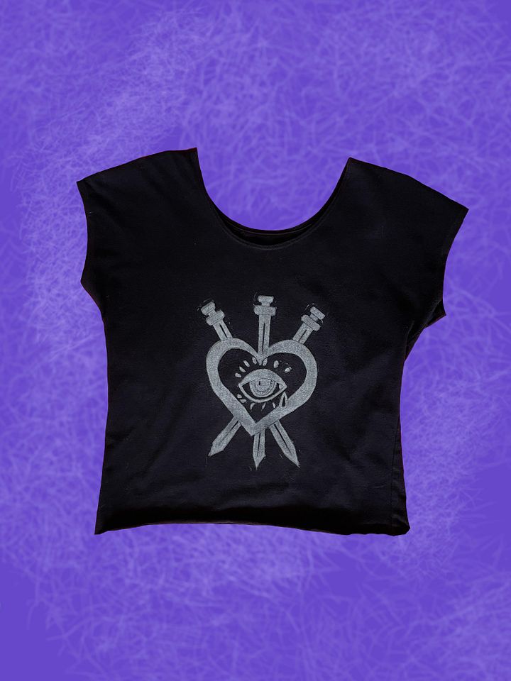 3 of Swords crop top size S/M product image (1)