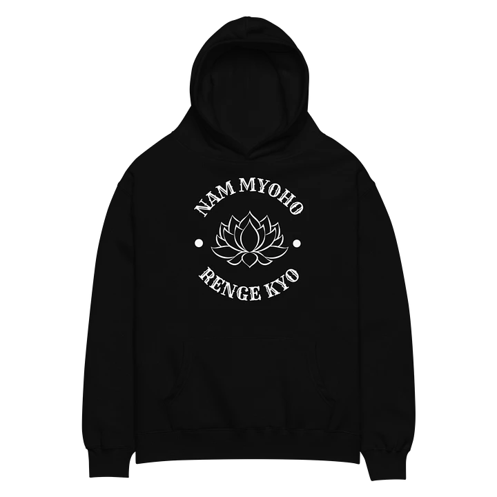 AS Colour Unisex Premium Oversized Hoodie – Lotus Flower & Nam-Myoho-Renge-Kyo product image (2)