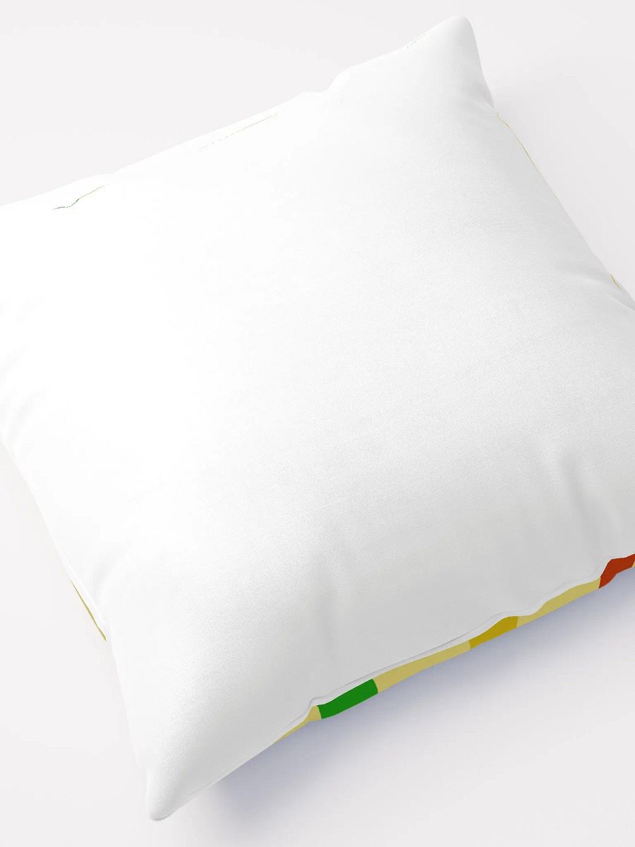 Gold, Red and Green Stripes Throw Pillow product image (7)