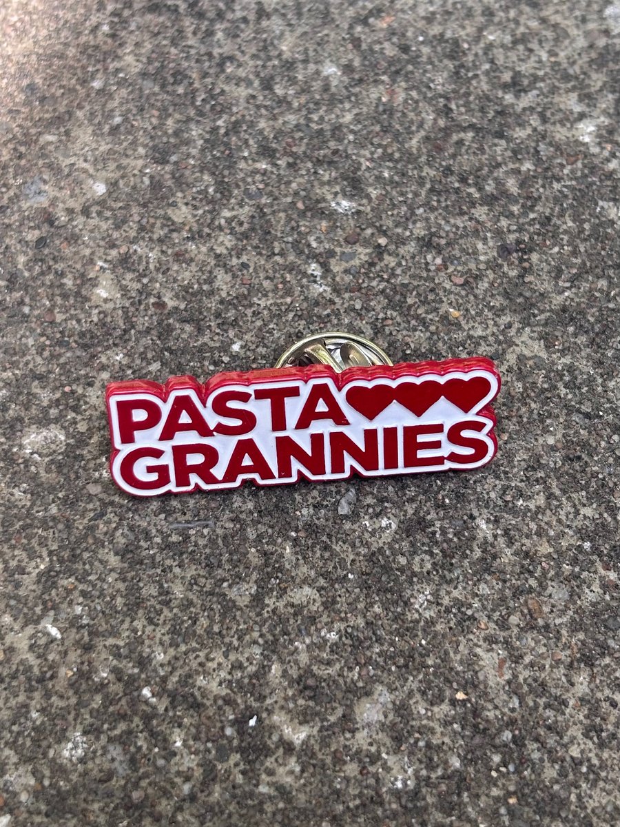 Pasta Grannies Hearts Logo Enamel Pin - Pre-Order product image (9)