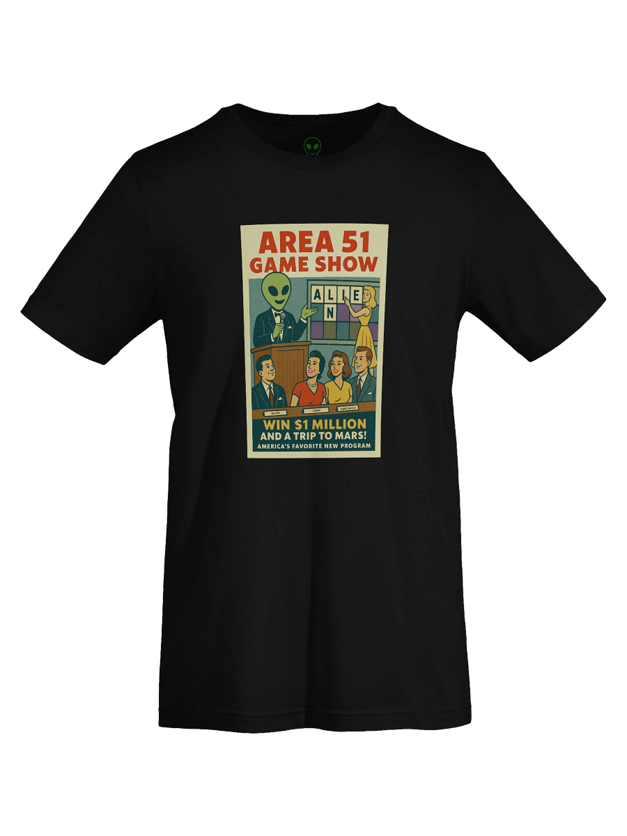 Area 51 Game Show Roswell Aliens 1950's Retro Poster T-Shirt product image (71)