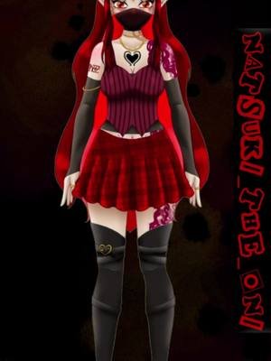 Smaller showcase of the #vtuber model I did for Natsuki. Character and design below to Natsuki the Oni, art and rig are mine. Little jank cause I've never done a showcase before xD #clipstudiopaint #live2d #commission #showcase