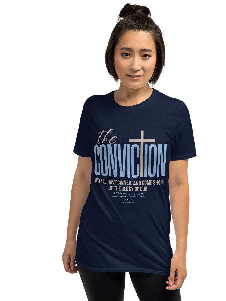 T-Shirt, The Road to Salvation, Step 1, CONVICTION/Admit, Short-Sleeve Unisex T-Shirt product image (5)