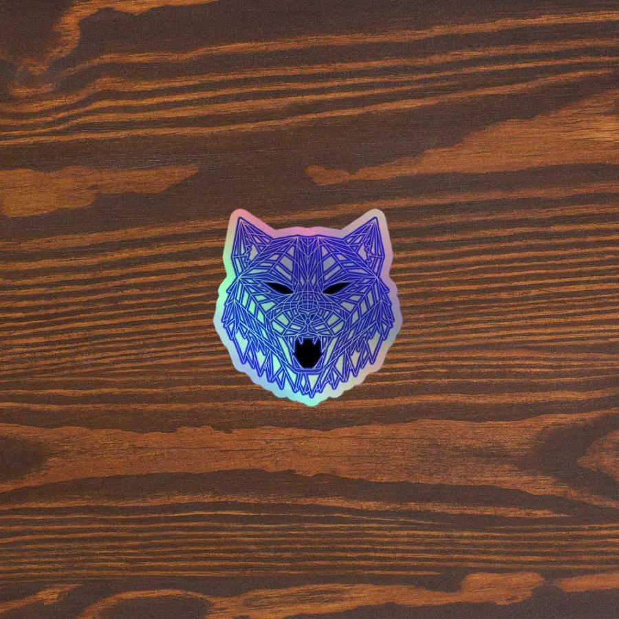 Neon Tiger Holographic Sticker product image (5)