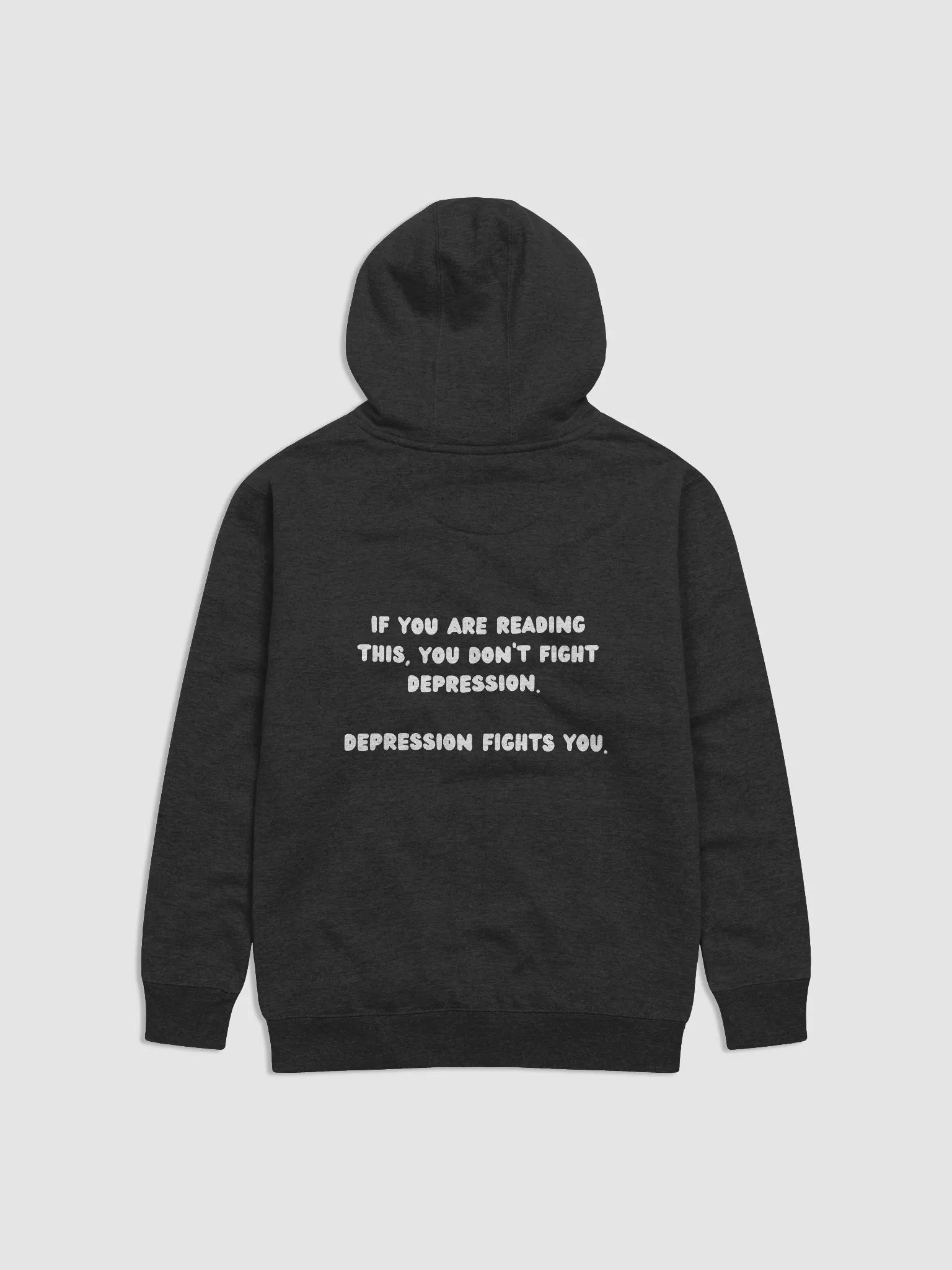 Fight Depression Hoodie (White Font) product image (13)