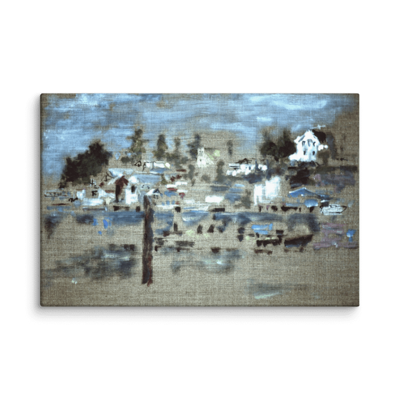 La Conner, WA from Swinomish Reservation (1988) on canvas ("16 x 24") product image (3)