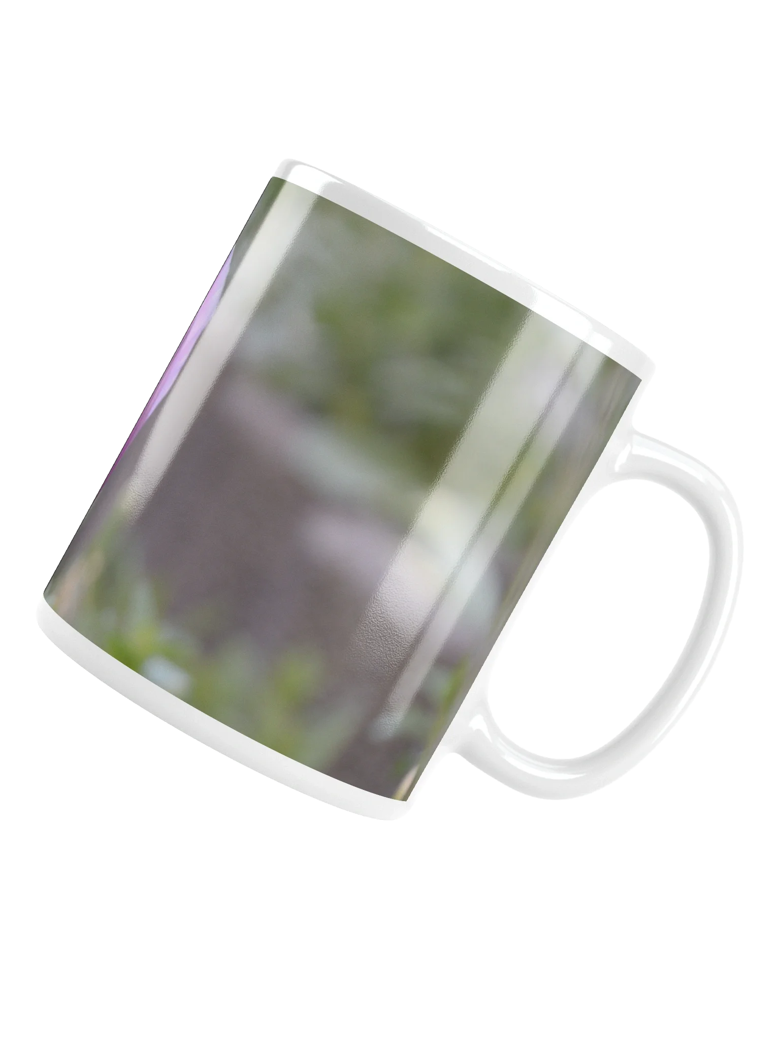 Keramiktasse weiß - Violette Tulpe product image (5)