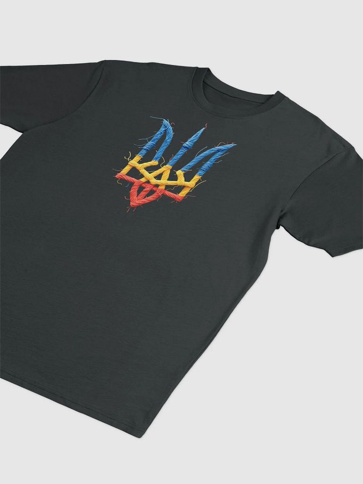 Vintage Support Ukraine Flag | Ukrainian Trident | Stand with Ukraine Premium Comfort Men's Tee product image (12)