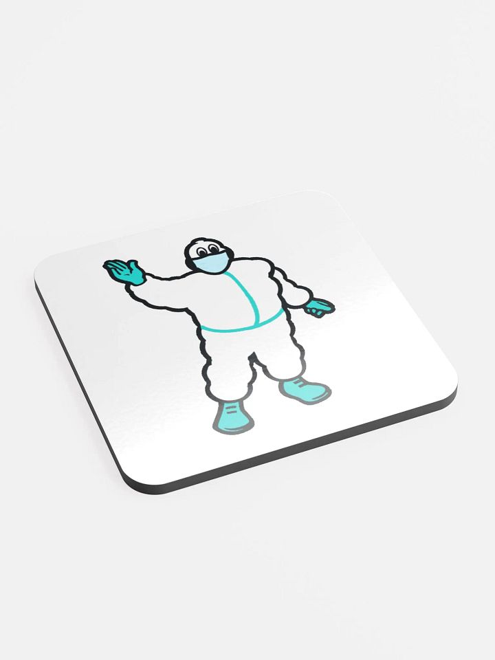 Dr Bibendum Glossed Cork Coaster product image (2)
