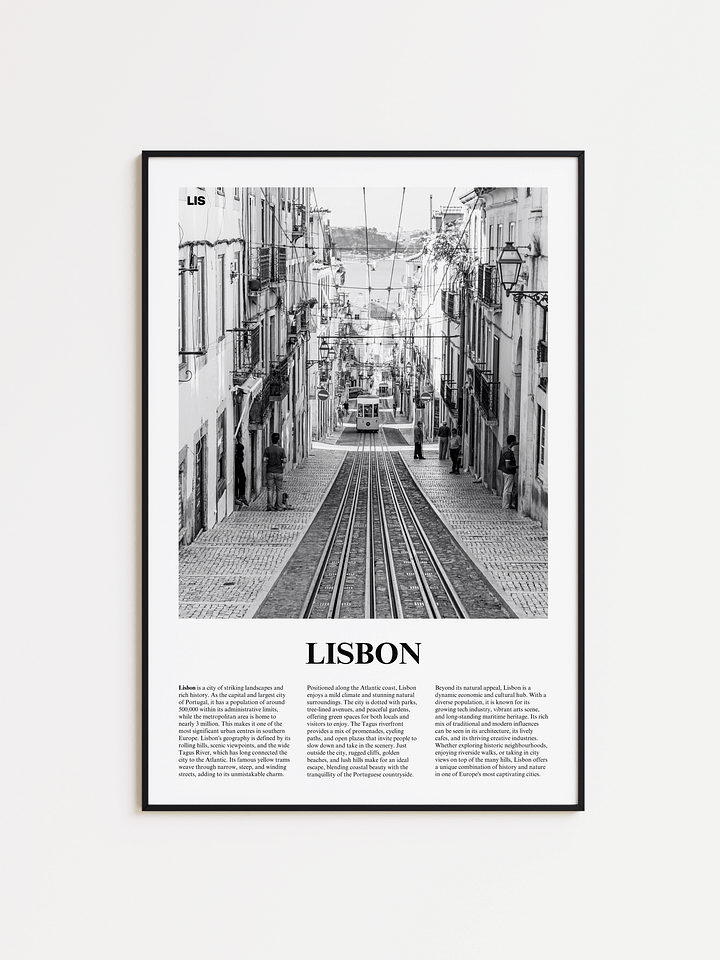 Lisbon 01 Newspaper Poster product image (1)