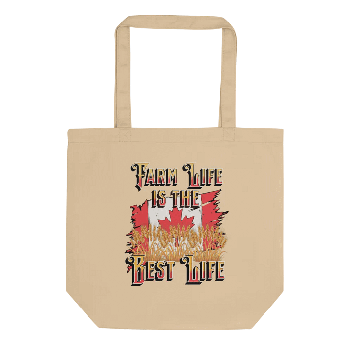 Farm Life Is The Best Life Canada Flag Tote Bag product image (1)