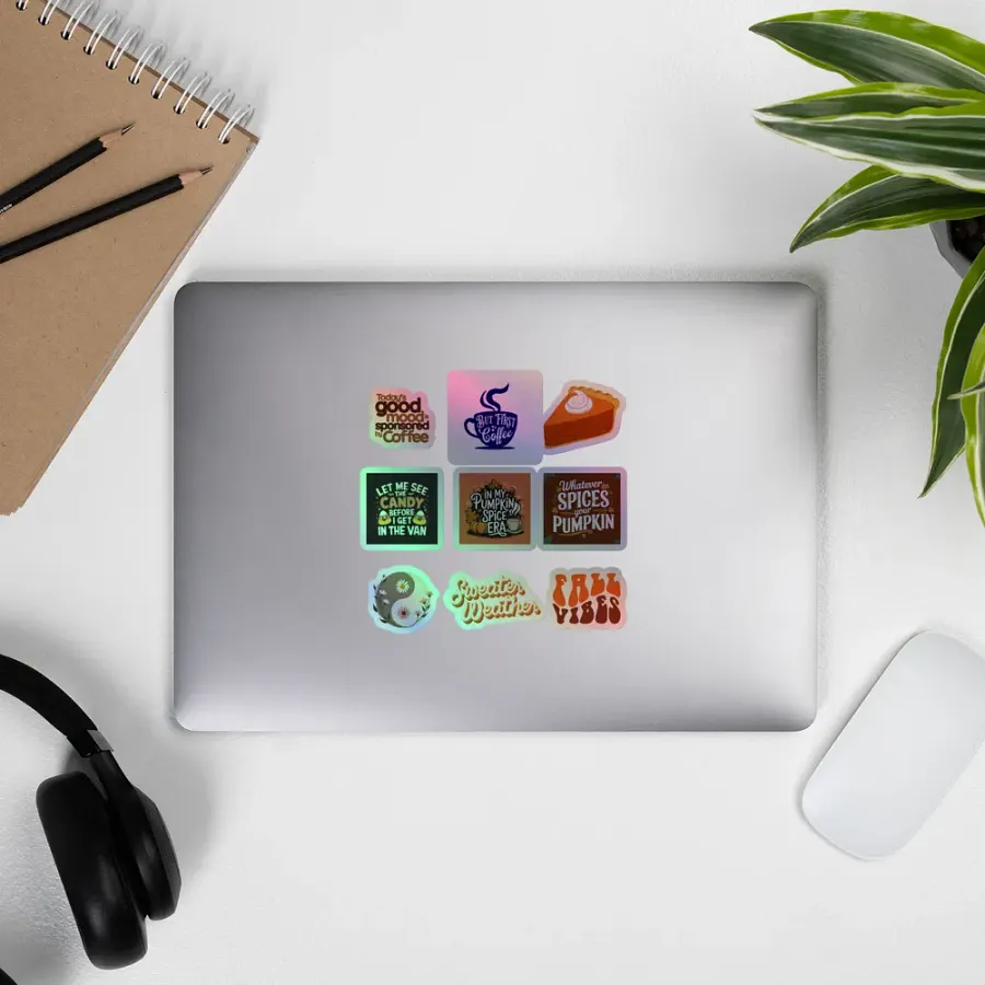 Fall Vibes Holographic Sticker Sheet product image (9)