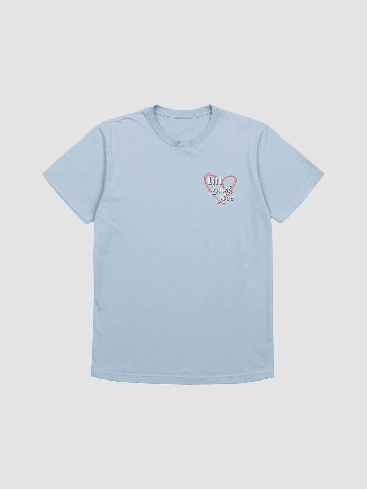 Lift Laugh Love Pink Scribble Heart Gym Tee product image (6)