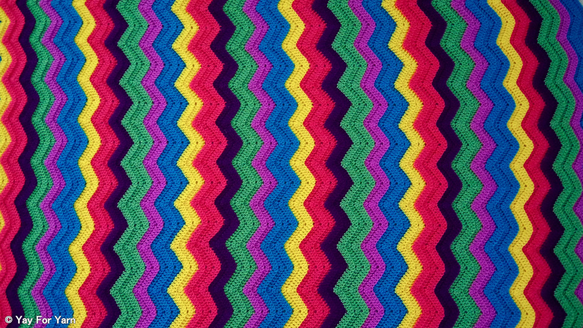 Rainbow Ridge Afghan - PDF Ripple Blanket Crochet Pattern & Video Tutorial product image (2)