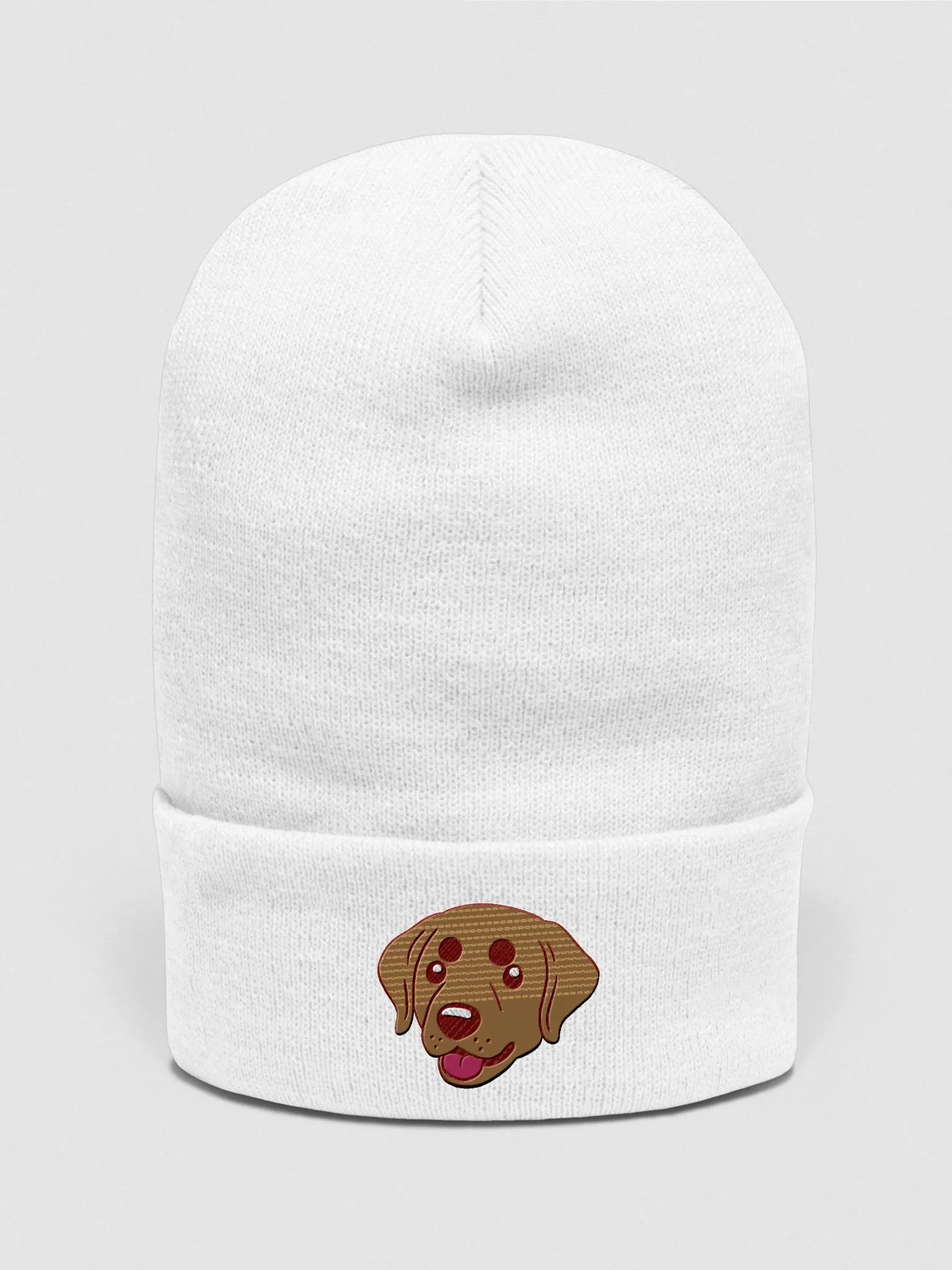 Smiling Labrador Retriever Pup Embroidered Beanie product image (1)
