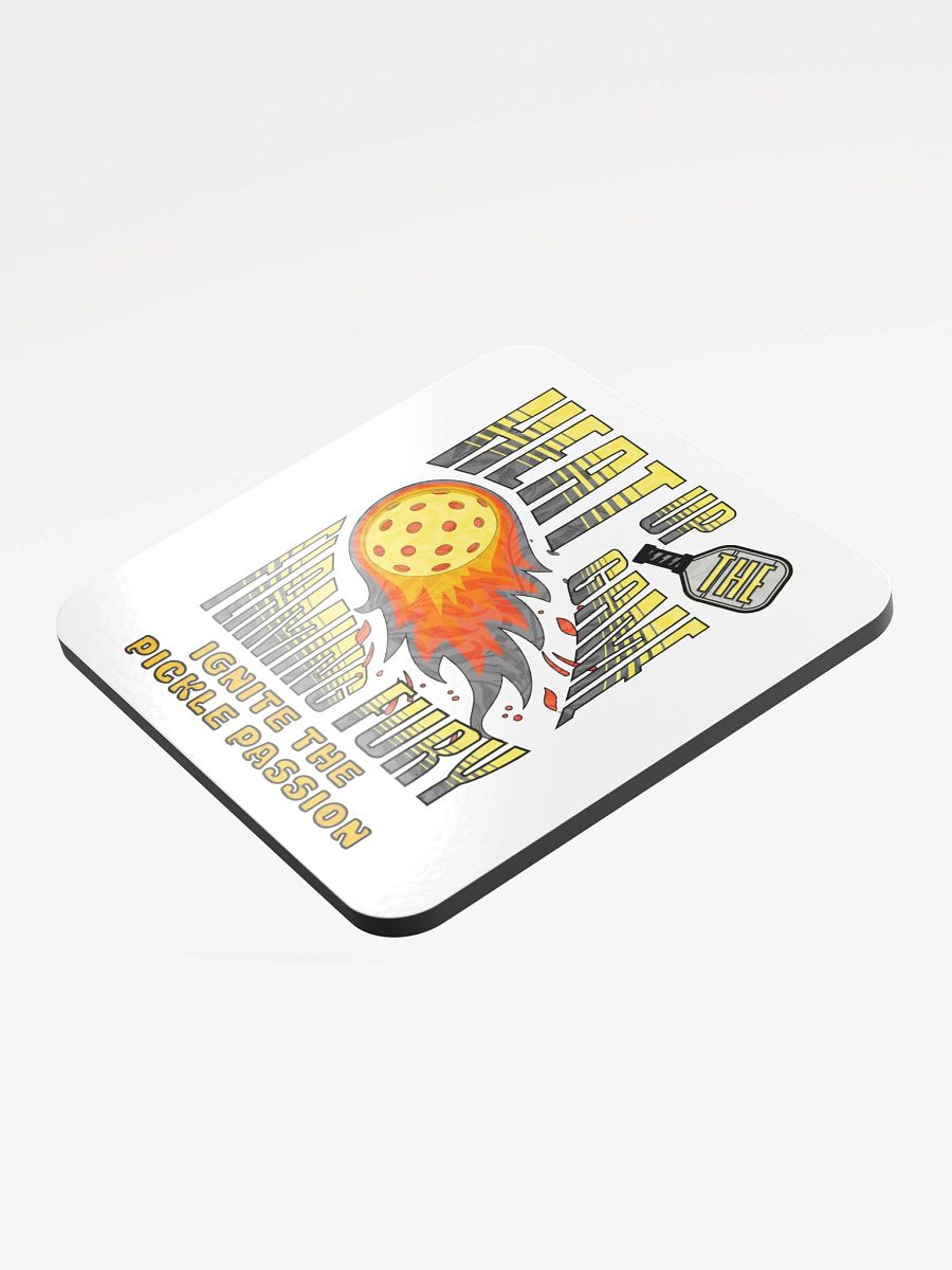 Heat Up The Game Flaming Fury Pickleball Cork Coaster Set product image (4)