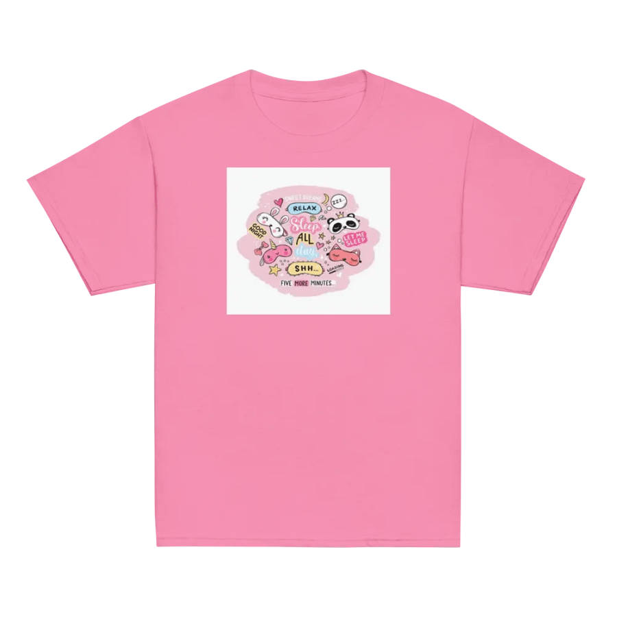 Kids Shirt Sleep Masks Red Background product image (2)