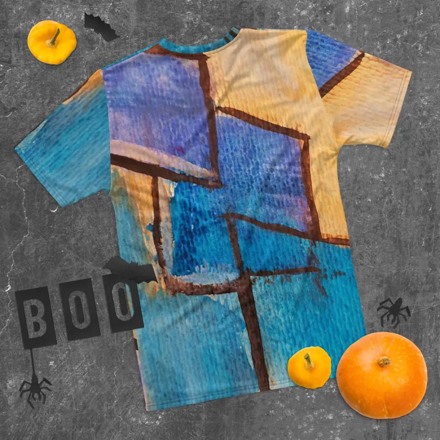 original art, abstract art on all over printed tshirt product image (10)